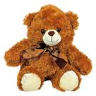 Urso De Pelúcia Com Lacinho 35cms - Marrom