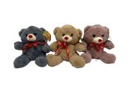 Urso de Pelúcia com Laço FD5081 - FIZZY