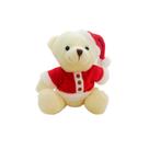 Urso de Pelúcia de Natal - Gorro Noel - Branco - 1 unidade - Cromus - Rizzo Urso de Pelúcia de Natal - Gorro Noel - Branco - 1 unidade - Cromus - Rizzo