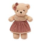 Urso de pelúcia em vestido com laço para crianças de 40 cm Urso de pelúcia em vestido com laço para crianças de 40 cm