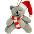 Urso de Pelúcia Enfeite para Pendurar e Decorar sua Árvore de Natal 12CM