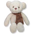 Urso de Pelúcia Fofuxo Baunilha com Marrom