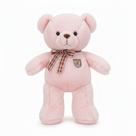 Urso de Pelúcia Gigante 55cm Lavável Antialérgico com Zíper e Laço Xadrez