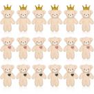 Urso de pelúcia Kasyat Mini 12 cm com chaveiro 18 peças para decoração