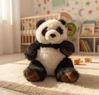 Urso De Pelúcia Panda Sentado Macio Super Fofo