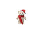 Urso de pelúcia papai noel 30cm enfeite arvore natal