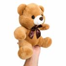 Urso De Pelúcia Pepê Com Laço 25cm Cor:Marrom Escuro
