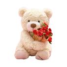 Urso De Pelúcia Romântico Kawaii Com Rosas, Brinquedo Macio Para Meninas, Presente De Dia Dos Urso De Pelúcia Romântico Kawaii Com Rosas, Brinquedo Macio Para Meninas, Presente De Dia Dos