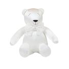 Urso Decorativo M Shantung Branco - Just Baby