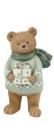 Urso decorativo presente em resina- 15,5cm