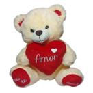 Urso Encantador com Coração Pelúcia Decorativa e Presenteável Urso Encantador com Coração Pelúcia Decorativa e Presenteável