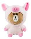 Urso Fantasiado Porco 30cm Pelúcia