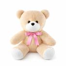 Urso Gigante de Pelúcia com Laço Cetim Grande 35cm Fofo Infantil Criança