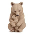 Urso grande c/ filhote mart - altura 33 cm
