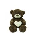 Urso Marrom Coração Para Alguém Especial 50cm Pelúcia