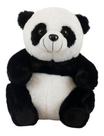 Urso Panda Sentado 20cm - Pelúcia - Pandinha