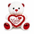 Urso Pelúcia 20cm Presente Romântico Fofo Com Coração -