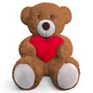 Urso Pelucia 50cm Coração Presente Gigante Ursão Decoração