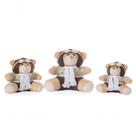 Urso Pelúcia Aviador Cinza 3 Un