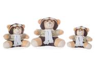 Urso Pelúcia Aviador Cinza 3 un