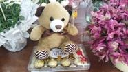 Urso Pelúcia + Chocolate Ferrero Rocher