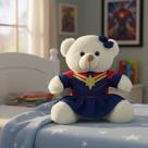 Urso Pelúcia Fantasia 20cm Brinquedo Criança Soldado Ursa Urso Pelúcia Fantasia 20cm Brinquedo Criança Soldado Ursa