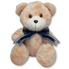 Urso pelúcia laço macio infantil decoração
