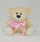Urso pelúcia ted pequeno cor bege 14cm, nichos decoração quartos bebês