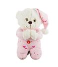 Urso Pijama Rosa Reza 36cm Pelúcia
