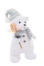 Urso Polar Winter Elevado em Poliéster 1PC 37 cm Decoração de Natal
