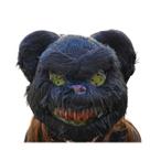 Urso preto Pelúcia Creepy Máscara De Halloween Fantasia