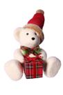 Urso Sentado Com Presente Branco E Vermelho 26cm Tok Da Casa Urso Sentado Com Presente Branco E Vermelho 26cm Tok Da Casa