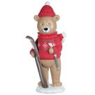Urso suéter vermelho esqui - 40cm
