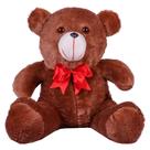 Urso Ursinho Teddy De Pelúcia Tamanho 37cm Com Laço Cetim Urso Ursinho Teddy De Pelúcia Tamanho 37cm Com Laço Cetim