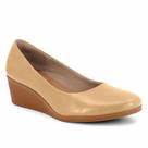 Usaflex Scarpin Couro Preto Salto Anabela Original 100% Couro Salto 5CM AA3811