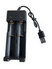 USB carregador de 2 Baterias Pilhas