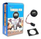 Usb universal tragial (led branco) 12v