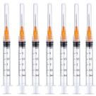 Utensílios de laboratório de medição e dispensação Fovafod 3mL 25G 1,6 cm, pacote com 100
