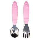 Utensílios infantis Bumkins Silicone em Aço Inoxidável e Colher
