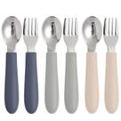 Utensílios infantis Eascrozn, pacote com 6, conjunto de talheres infantis 18/8 SS