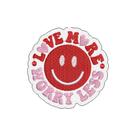 V0009-002 Love More Worry Less Patch Bordado 4x4cm