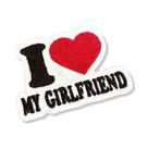 V0014-001 I Love My Girlfriend Patch Bordado 7,2x5,0cm