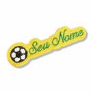 V0060-001 Nome Personalizado Patch Bordado Termo Adesivo Cor:Verde/Amarelo