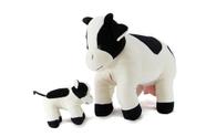Vaca malhada grávida com o bezerrinho - Bichos de pano Vaca malhada grávida com o bezerrinho - Bichos de pano