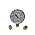 Vacuômetro Vertical D.63mm+adaptadores (para Bomba De Vácuo)