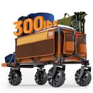 Vagão dobrável TIMBER RIDGE 47 Extra Longo, Capacidade de 136 kg, Laranja