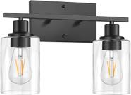 Vaidade de banheiro ShineTech 2-Light Matte Black 36x10cm