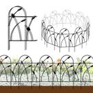 Valla de Jardín Thealyn de Metal 81 cm de Alto x 488 cm de Ancho Antióxido