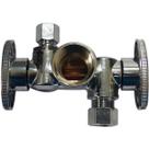 Valve Plumb Pak Keeney 1/2" FIP x 3/8" de latão com fechamento duplo Valve Plumb Pak Keeney 1/2" FIP x 3/8" de latão com fechamento duplo