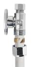 Valve Plumb Pak PP2887EZ Quarter Turn No Crimp PEX 1/2 x3/8" Chrome